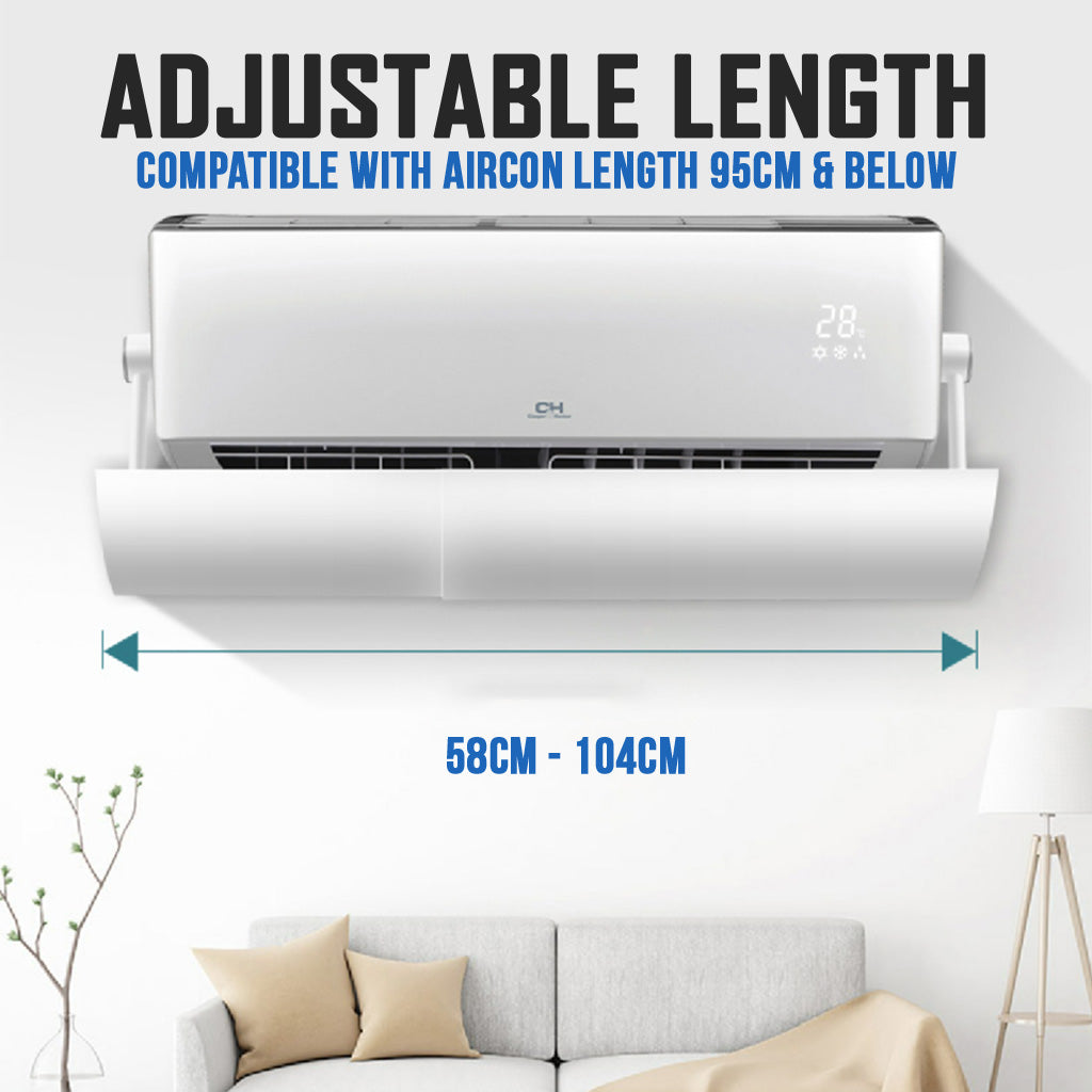 Retractable Air Conditioner Shield With Holes Anti-Blowing Cover AC Windshield