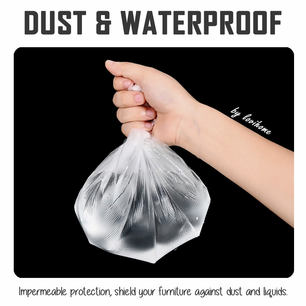 Renovation Painting Pre Taped Plastic Sheet Dust Protective Cover Disposable Dropsheet Dustproof Film 4m 20m