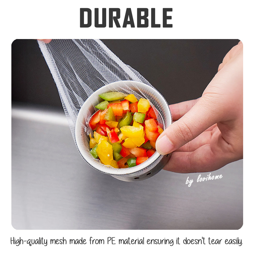 Disposable Sink Filter 25pcs Pack Drainage Mesh Net Kitchen Sink Strainer