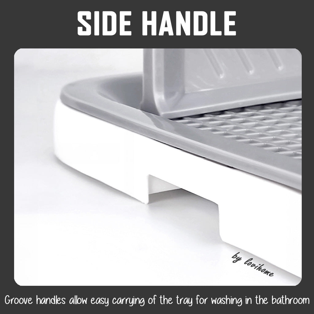 Pet Pee Tray White XL with Rod Pillar Dog Urinary Training Pads Puppy Litter Pot