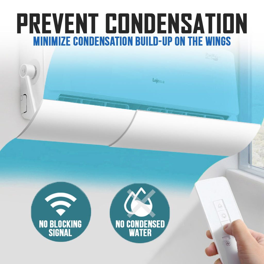 Retractable Air Conditioner Shield Without Holes Anti-Blowing Cover AC Windshield