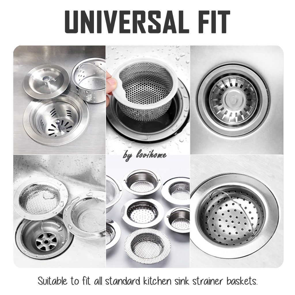 Disposable Sink Filter 25pcs Pack Drainage Mesh Net Kitchen Sink Strainer