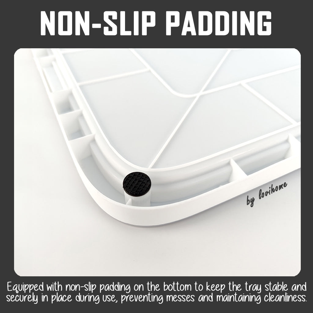 Pet Pee Tray White XL with Rod Pillar Dog Urinary Training Pads Puppy Litter Pot