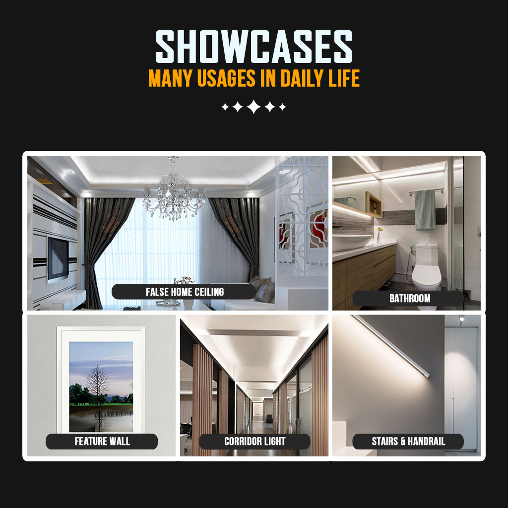 T5 LED Tube Light Set Warranty 2Y - Bright Comfortable Warm Lighting Bar Kitchen Room Ceiling Cove Lamp Connector