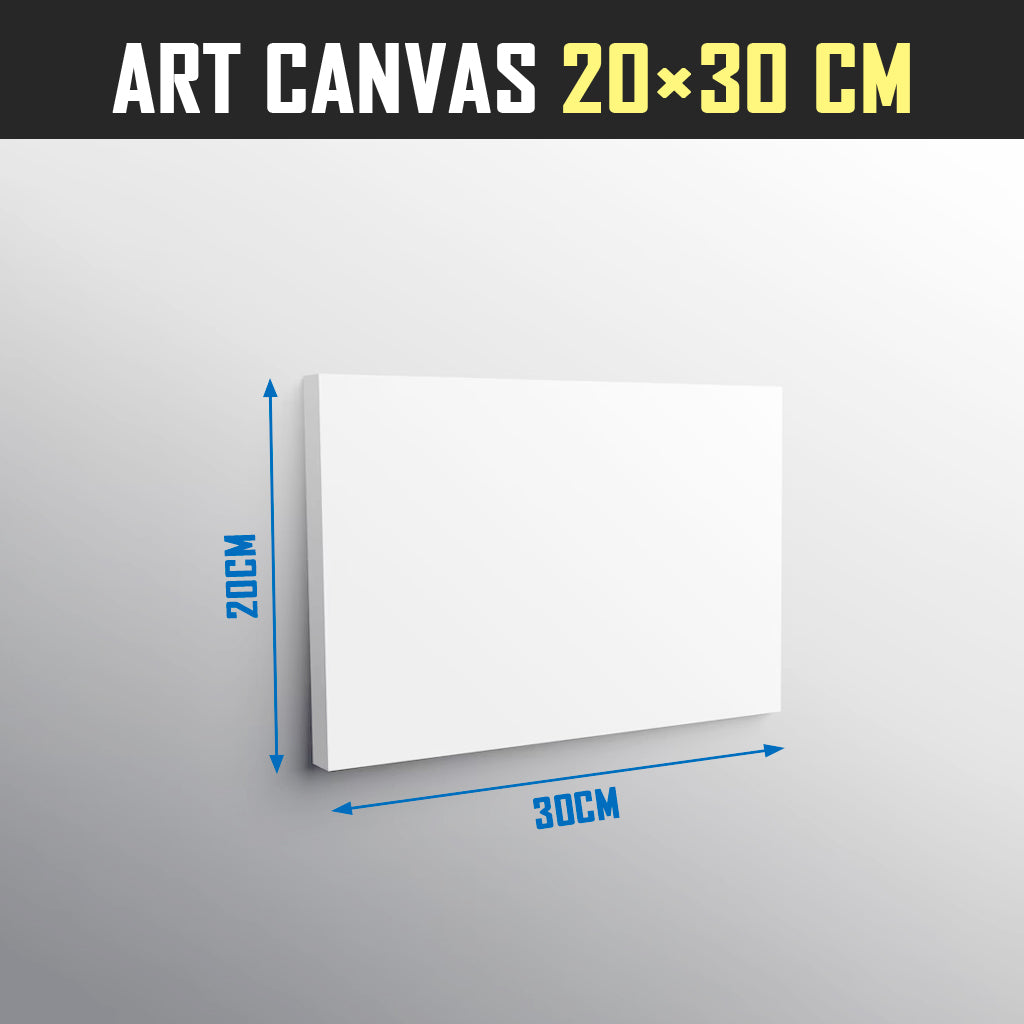 White Plain Cotton Art Canvas 20x30cm Wooden Frame Painting Drawing Board Supplies DIY Wall Picture Poster