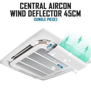 Central Aircon Wind Deflector 45cm Ceiling Air Conditioner Unit Airflow Diverter Air Con Shield Windshield