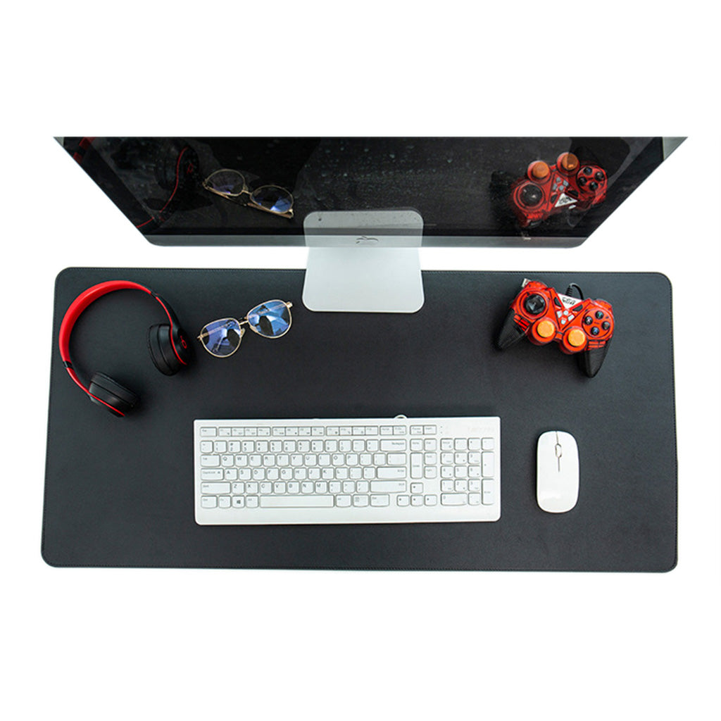 Waterproof Leather Desk Mouse Pad Mystic Black Large Desktop Table Mat Laptop Computer Accessories Keyboard Mousepad