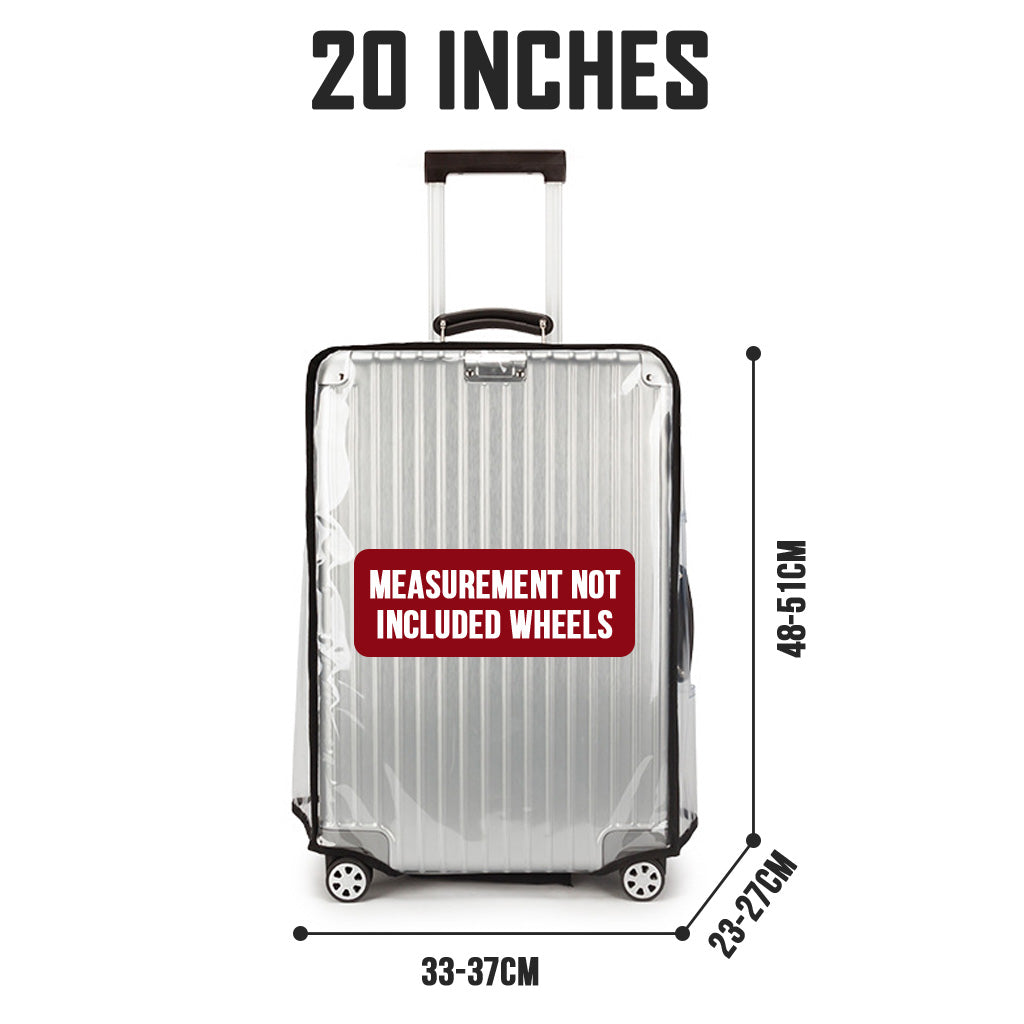 PVC Luggage Transparent Cover 20 Inch Waterproof Plastic Protector Suitcase & Bag Travel