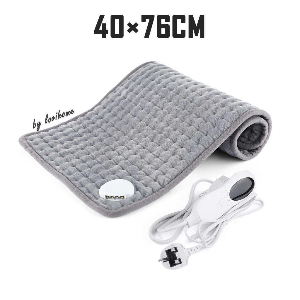 Electric Heating Pad 40x76cm Back Neck Massager Menstrual Pain Relief Travel Shoulder Waist Arm Warm Stomach Massage Heat