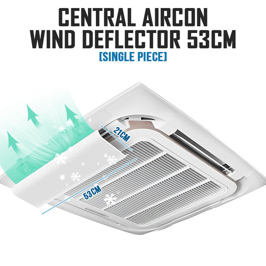 Central Aircon Wind Deflector 53cm Ceiling Air Conditioner Unit Airflow Diverter Air Con Shield Windshield