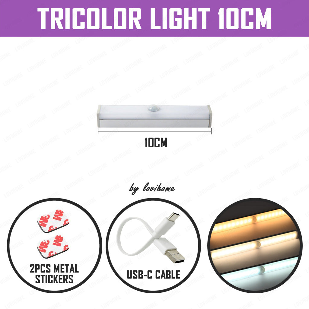 LED Tricolor 10cm Motion Sensor Light