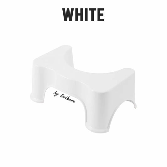 Squatmaster White Anti Slip Design Squat Step Stool Constipation Relief Potty Toilet Sturdy Foot Chair Footstool w/ WARRANTY