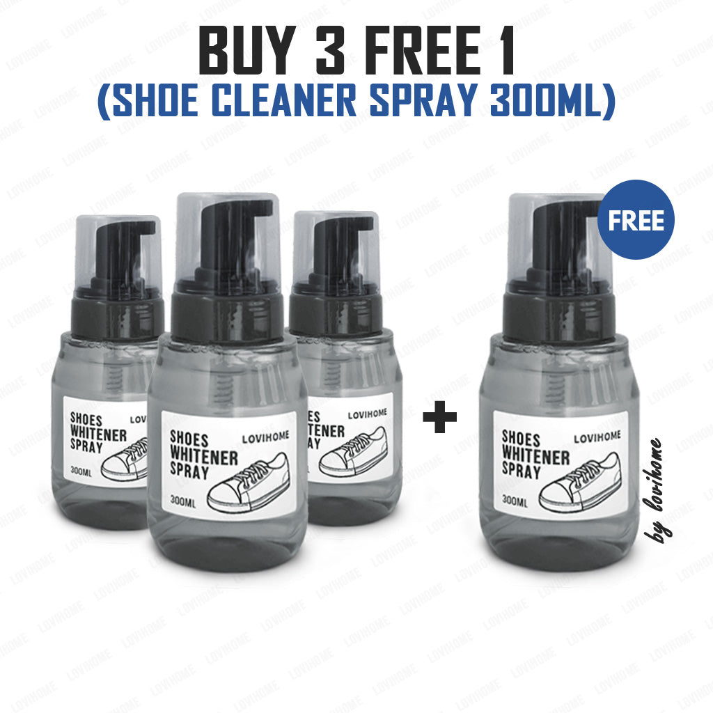 White Shoes Cleaner Foam Wash-Free Sneaker Whitener Shoe Stain Remover Spray