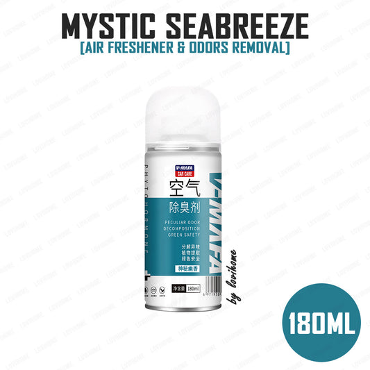 Car Odor Removal Spray 180ml Mystic Seabreeze Deodorizer Air Refreshener