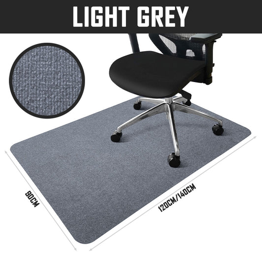 Chair Mat Light Grey Floor Protection Non-Slip Office Study Room Carpet Roller Chair Leg Wheel Sound Cushion Cover Protector