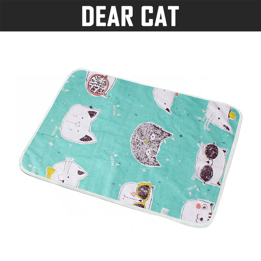 WATERPROOF DIAPER CHANGING MAT 50x70CM DEAR CAT