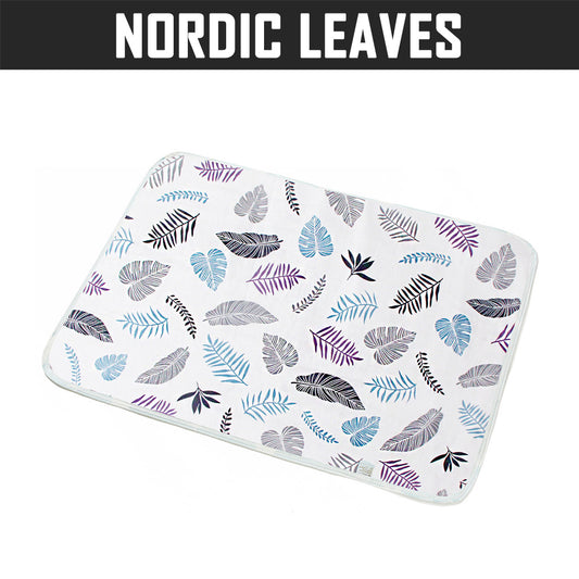 WATERPROOF DIAPER CHANGING MAT 50x70CM NORDIC LEAVES