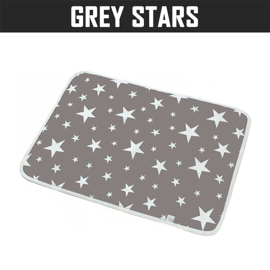 WATERPROOF DIAPER CHANGING MAT 50x70CM GREY STARS