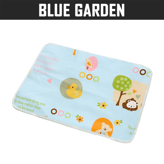 WATERPROOF DIAPER CHANGING MAT 50x70CM BLUE GARDEN