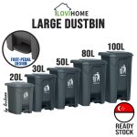 large foot pedal dustbin