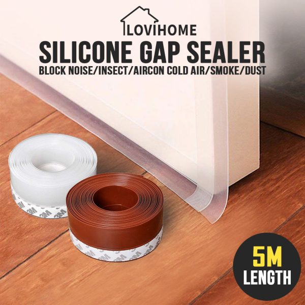 silicone door gap sealer