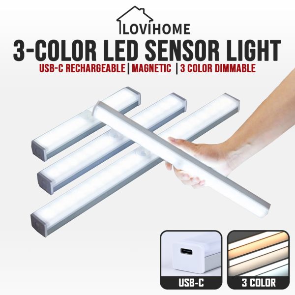 3 color LED sensor light